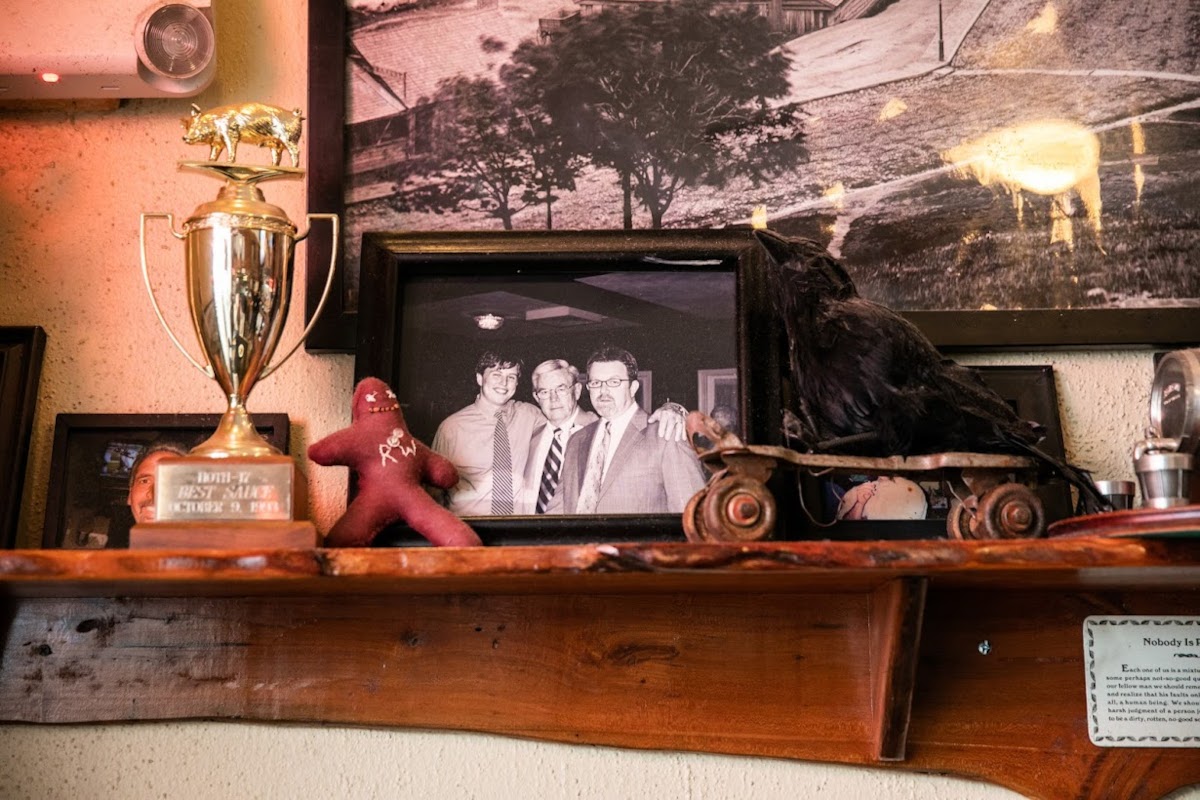 Interior, shelf with a trophy